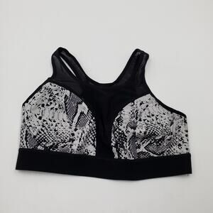 HPE Impact Bra 2.0, Black Graffiti Women's Size L